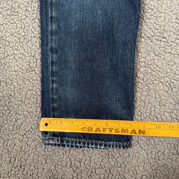 Polo Ralph Lauren Hampton Straight Mens Jeans Dark Wash Denim 34x30 Selvedge Red - Picture 13 of 14